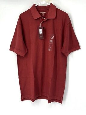 Redhead NWT red polo shirt Men’s large Short Sleeve Top Casual Collared